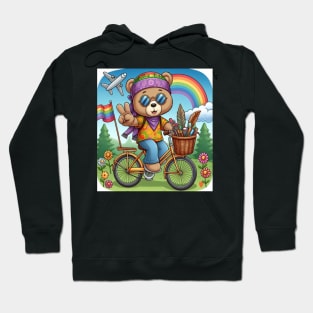 hippie teddybear Hoodie